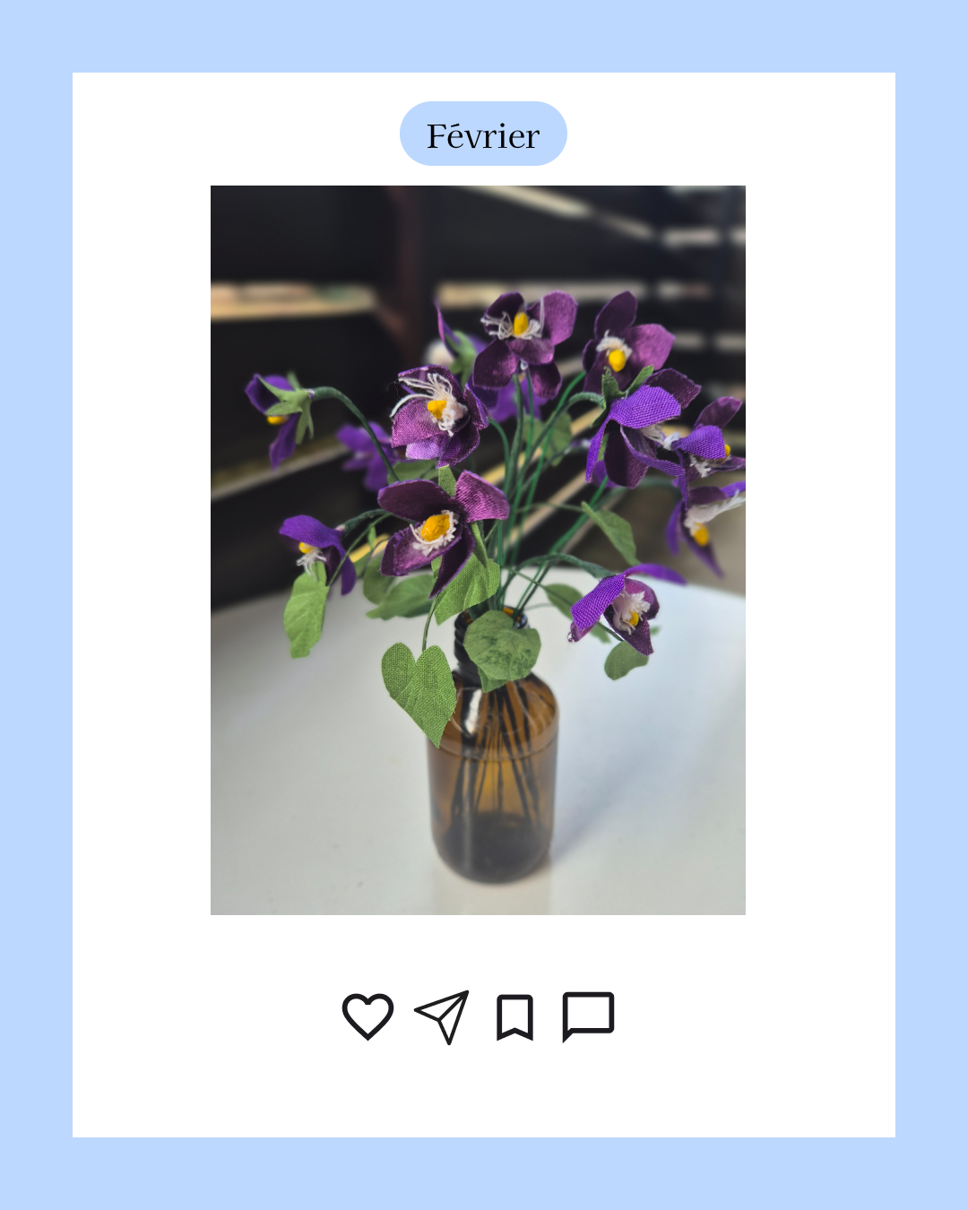 Violette - fleur de naissance de Février