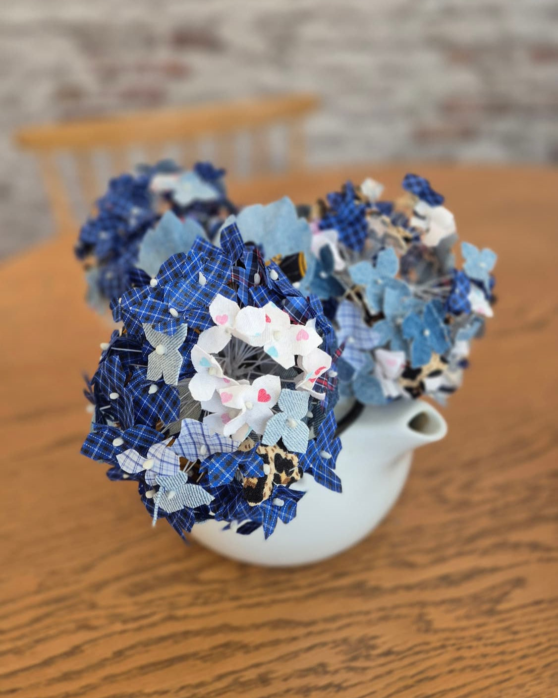 hortensia en chute de vetement famille anniversaire mariage
