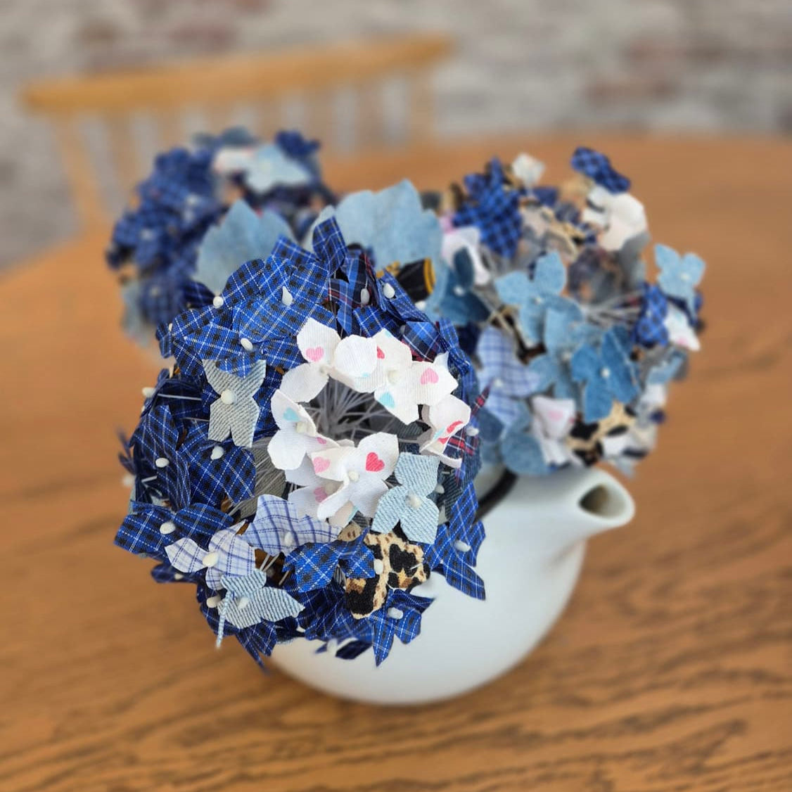 hortensia en chute de vetement famille anniversaire mariage