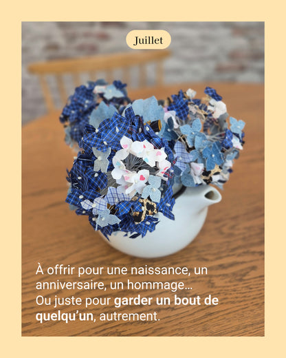 Hortensia - fleur de naissance de Juillet