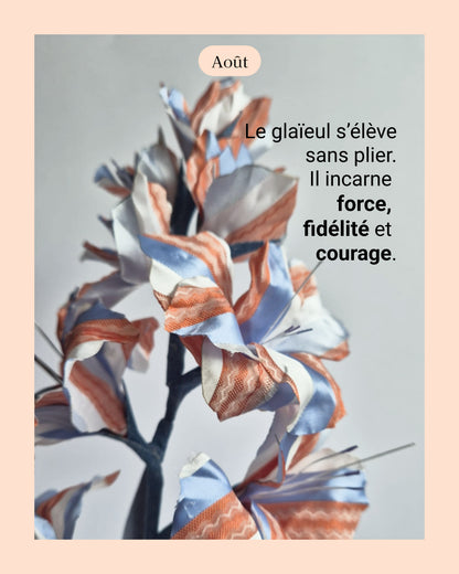 Glaieul - fleur de naissance d'Août