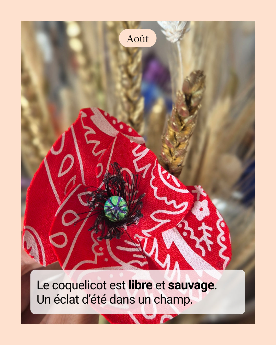 Coquelicot - fleur de naissance d'Août