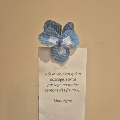 Marque-page fleur