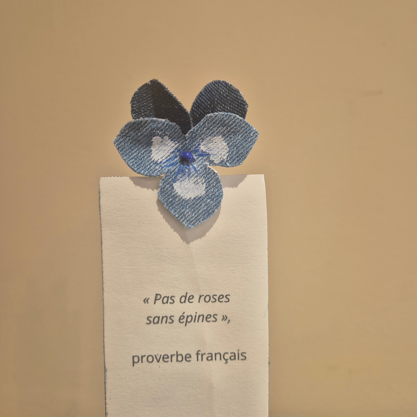 Marque-page fleur