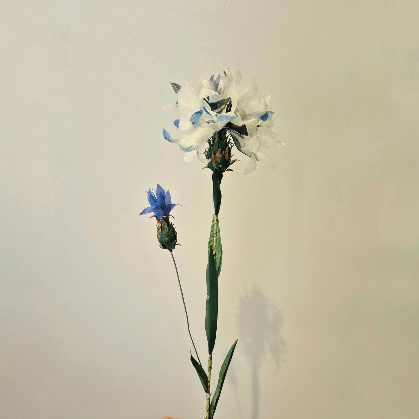 Bleuet éternel en tissu upcyclé - symbole national