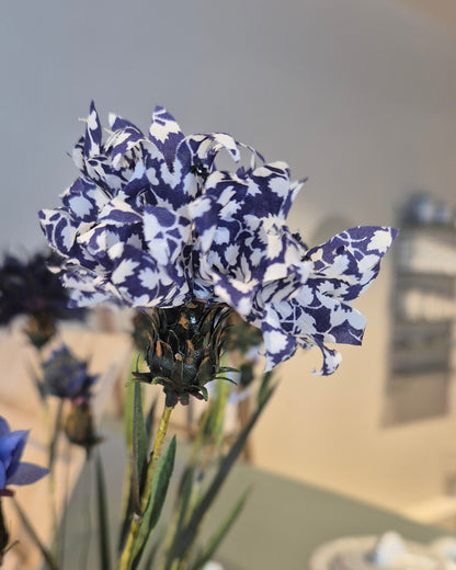 Bleuet éternel en tissu upcyclé - symbole national