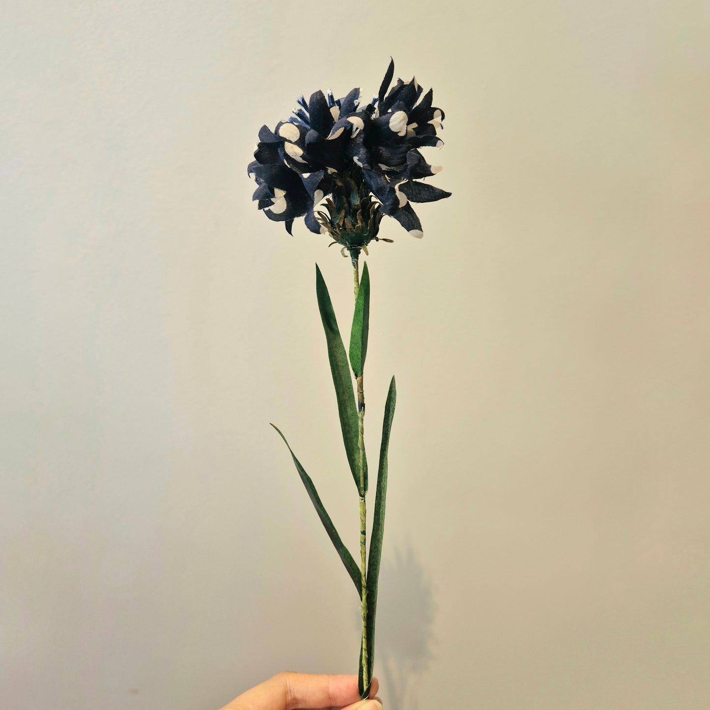 Bleuet éternel en tissu upcyclé - symbole national
