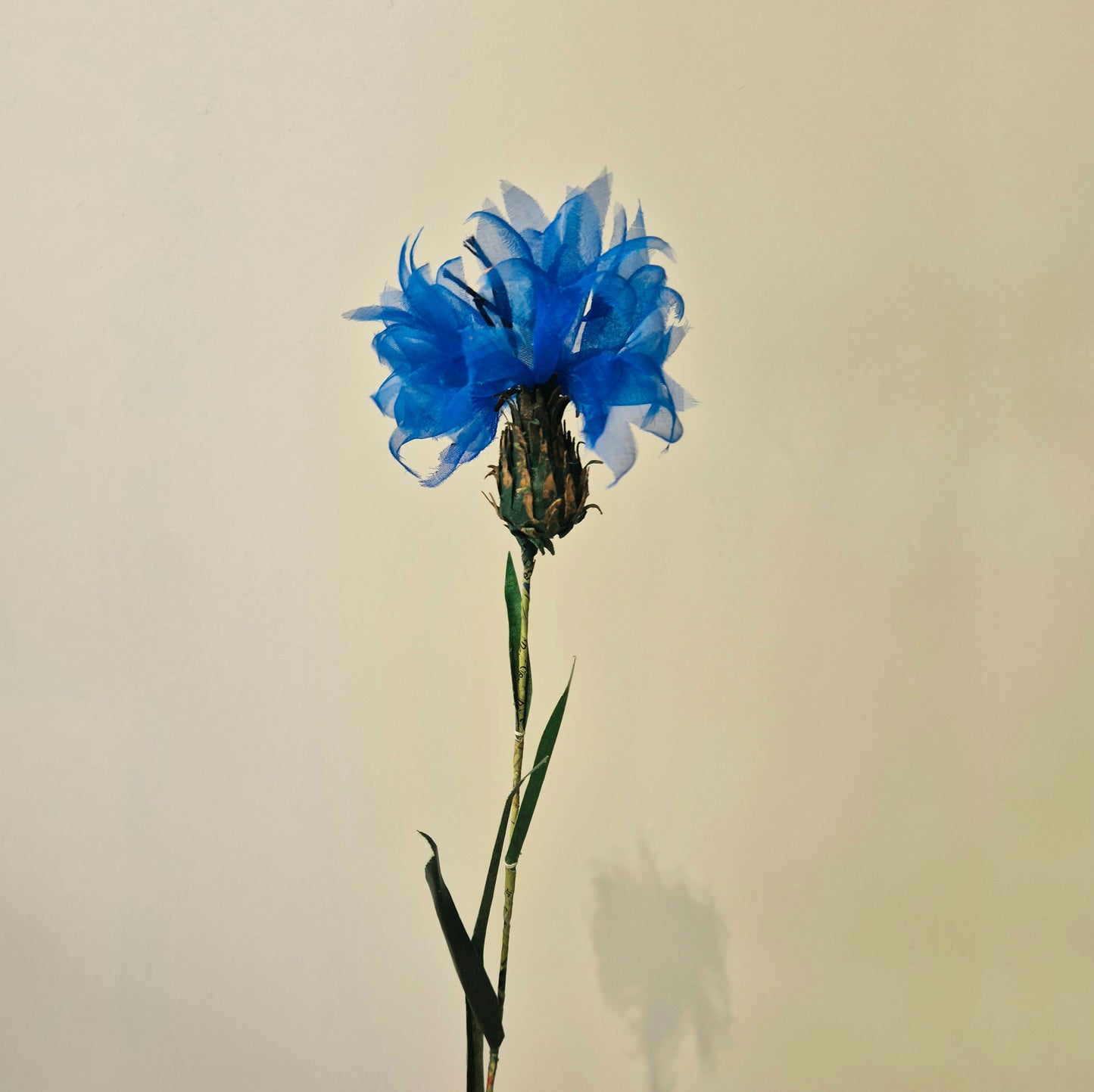 Bleuet éternel en tissu upcyclé - symbole national
