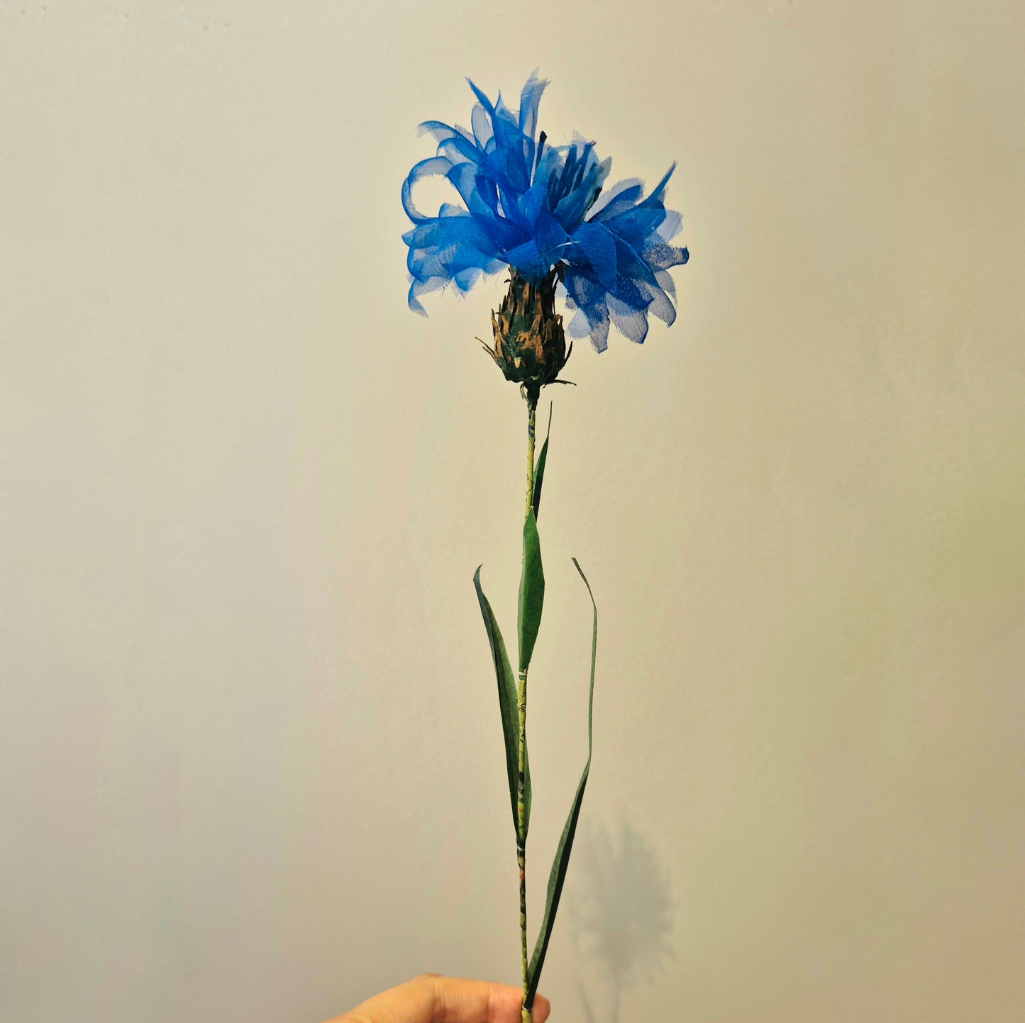 Bleuet éternel en tissu upcyclé - symbole national