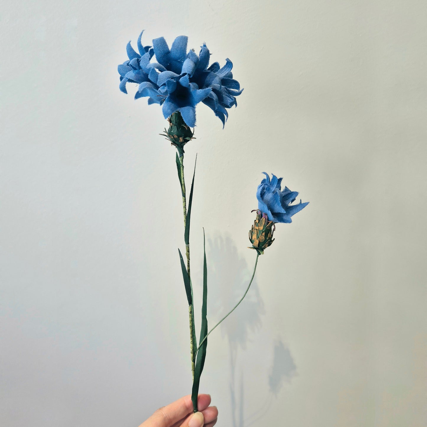 Bleuet éternel en tissu upcyclé - symbole national