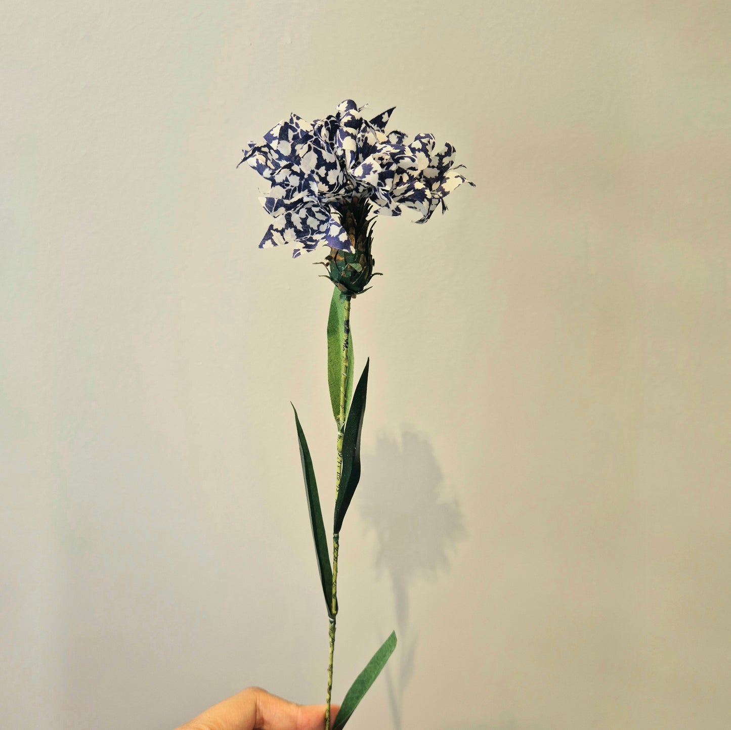 Bleuet éternel en tissu upcyclé - symbole national