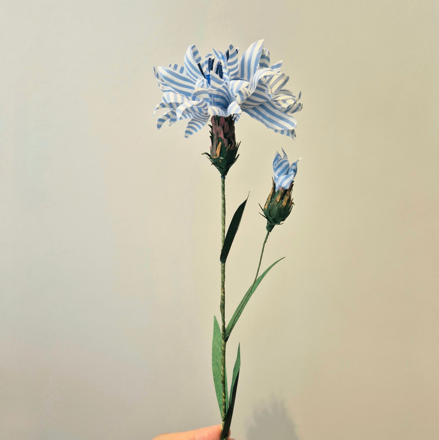 Bleuet éternel en tissu upcyclé - symbole national