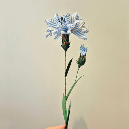 Bleuet éternel en tissu upcyclé - symbole national